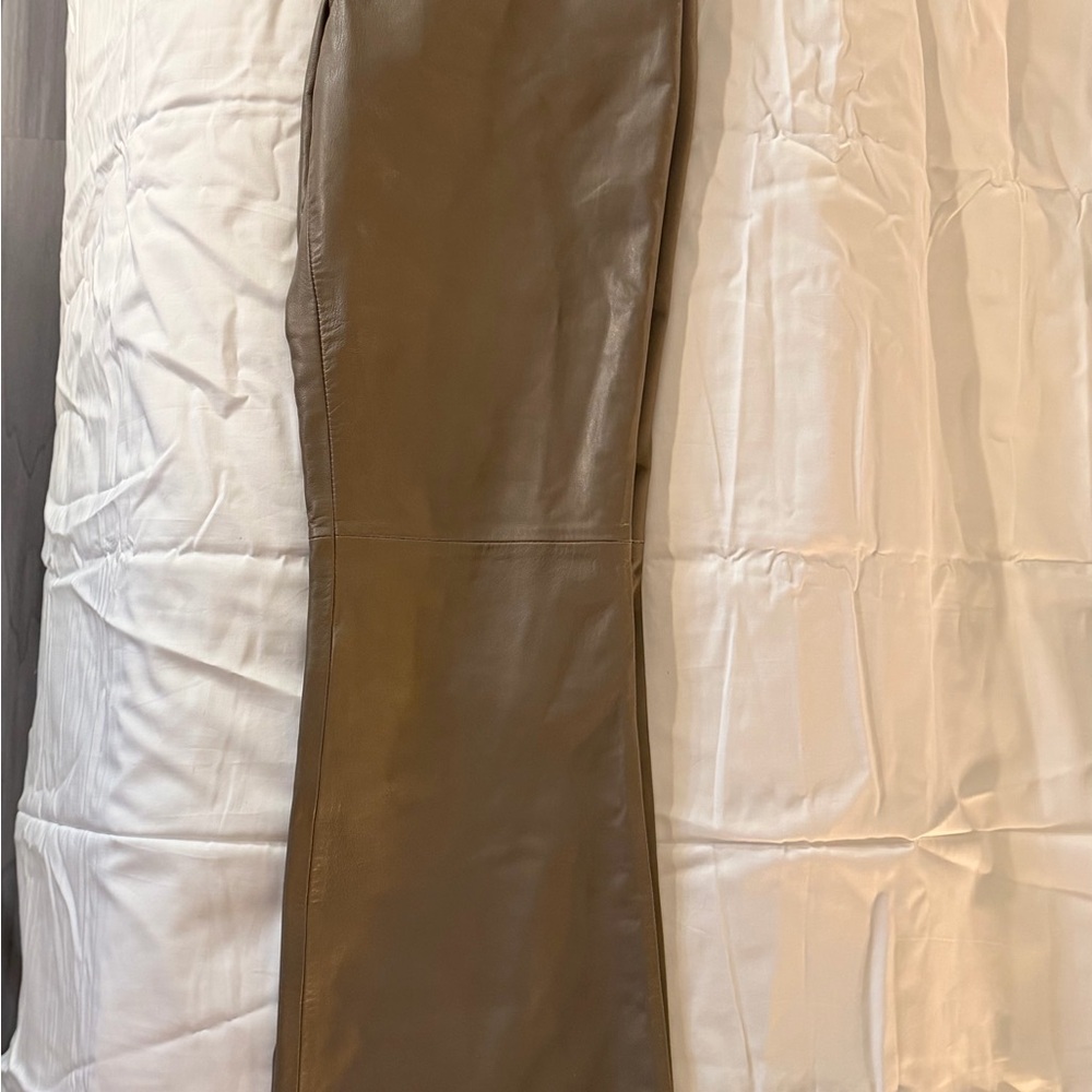 Stylish Boot Cut Flare Pants - Brown